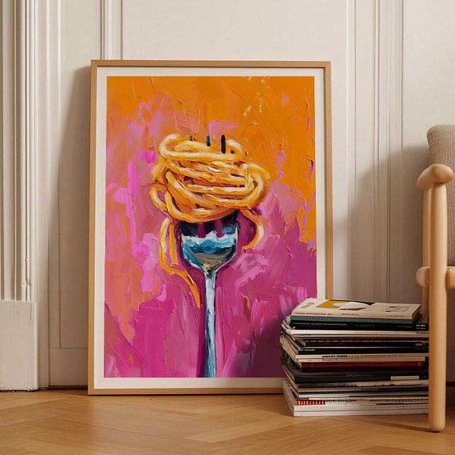 Pastaprent Eklektisk Print Maximalistisk Print Fär Poster (Skapare uppladdad)