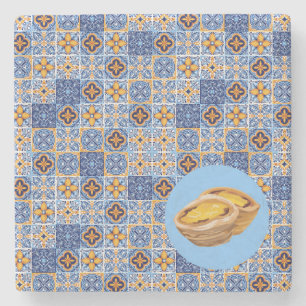 Pasteis de Nata Tiles Stenunderlägg