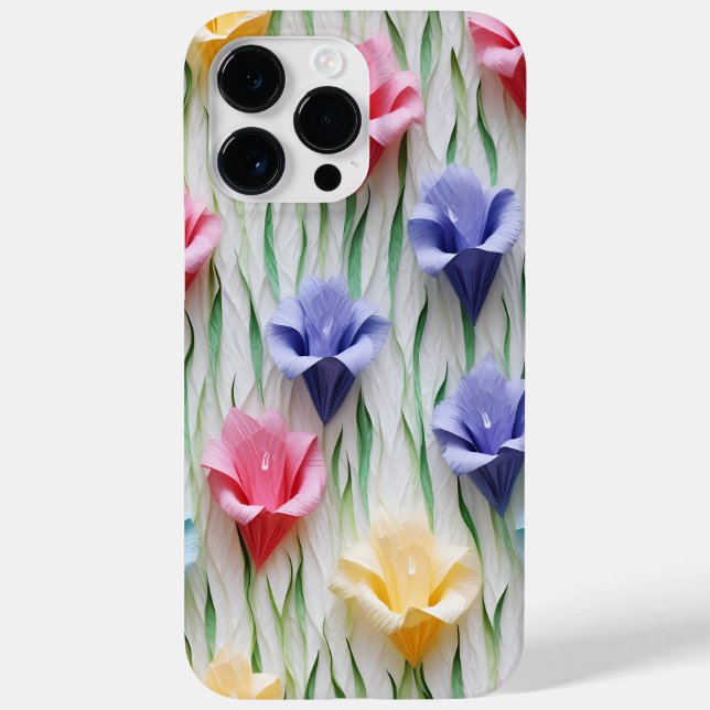 PASTEL 3-D PAPPRA LOOK GLADIOLA FLOWERS (Baksida)