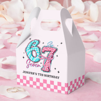Pastel 67 Six Seven Girl Birthday Party Presentaskar