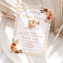 Pastel A Little Cutie Paj Gingham Fall Baby Shower