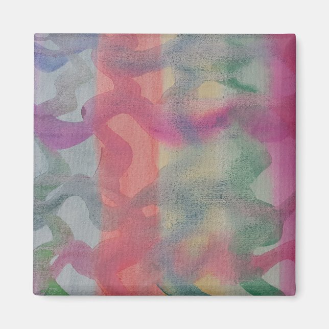 Pastel Abstrakt Art Magnet (Framsidan)