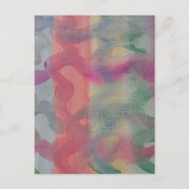 Pastel Abstrakt Art-vykort Vykort