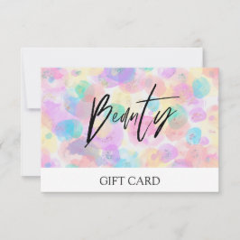 *~* Pastel Abstrakt BubblesTrendy BEAUTY GIFT CARD