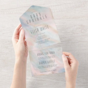 Pastel Abstrakt Elegant Chic ANPASSNINGSBAR BABY S