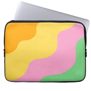 Pastel Abstrakt Mönster Laptop Fodral