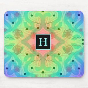 Pastel Abstrakt Mönster Mousepad Musmatta