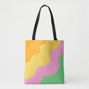 Pastel Abstrakt Mönster Tygkasse