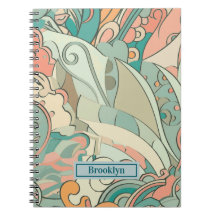 Pastel Abstrakt Photo Notebook