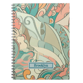 Pastel Abstrakt Photo Notebook Anteckningsbok