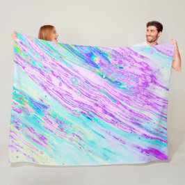 *~* Pastel Abstrakt Turcos Mint Aqua Magenta Fleecefilt