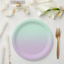 Pastel Aesthetic Mint och Lilac Gradient Ombre