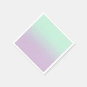 Pastel Aesthetic Mint och Lilac Gradient Ombre Pappersservett