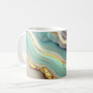 Pastel Agate Geode Stone Kaffemugg