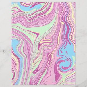 Pastel Agate Marble Mönster Swirl Art Craft Papper