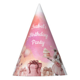 Pastel Animal Birthday Party Hat