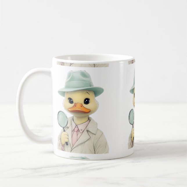 Pastel Anka Detektiv Kaffemugg (Vänster)