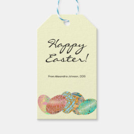 Pastel Anpassningsbar Business Sponsor Påskägg Hun Presentetikett