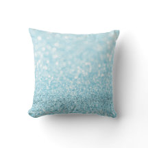 Pastel Aqua Ocean Blue Glitter White Delikat