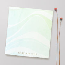 Pastel Aqua Tropical Retro Watercolor Vågar