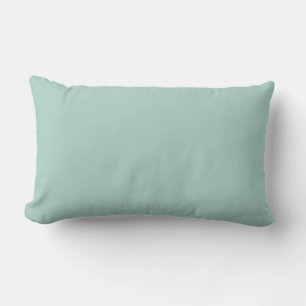 Pastel Aquamarine Blue-Grönt Solid Färg SW 0063 Lumbarkudde