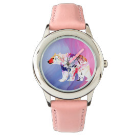 Pastel Arctic Explorer i vattenfärg Armbandsur