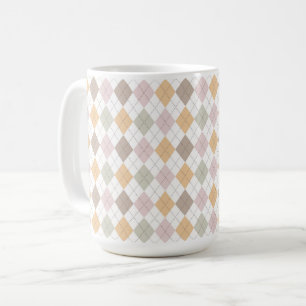 Pastel Argyle Mönster Mugg