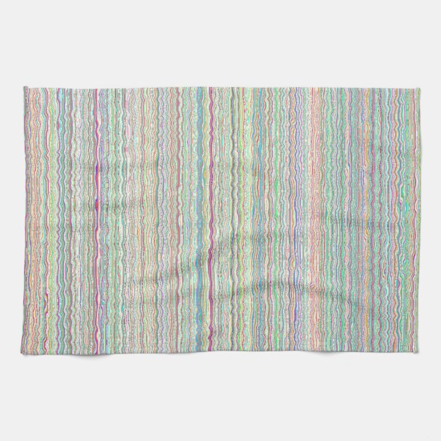 Pastel Art Rand Anpassningsbar  Kitchen Towel Kökshandduk (Horisontell)