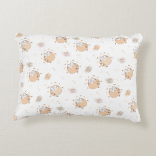 Pastel Autumn Cute Cats Prydnadskudde