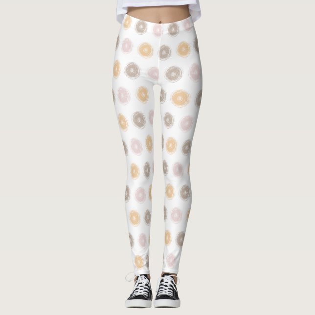 Pastel Autumn Färg Leggings (Framsida)