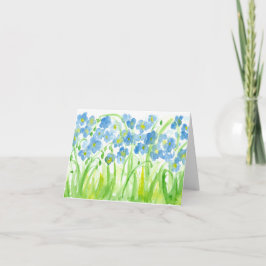 Pastel Baby blue Watercolor Flowers Tack