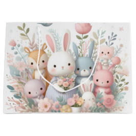 Pastel Baby djur Baby Shower Nyfödd bebis Gift Bag