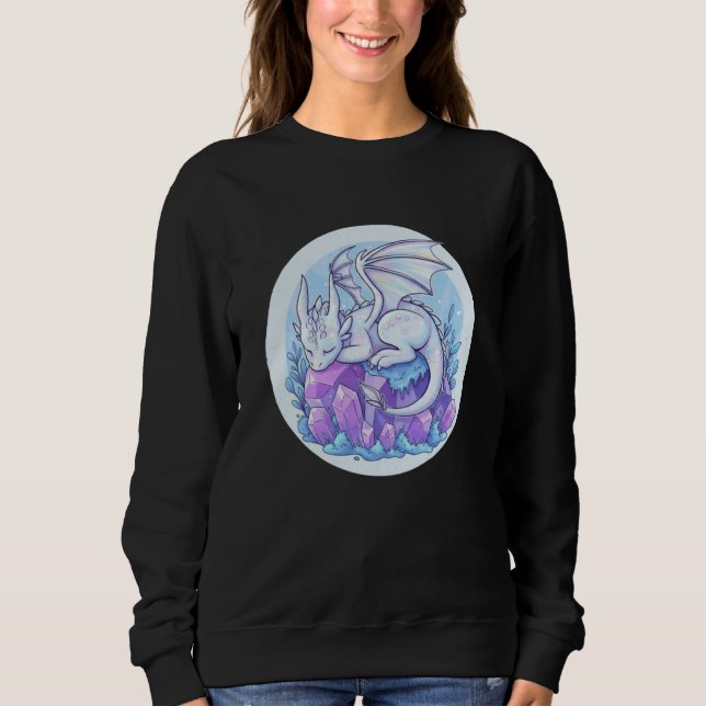 Pastel Baby Dragon Sleeping T Shirt (Framsida)