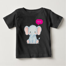 Pastel Baby Elephant Illustration
