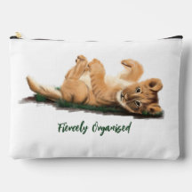 Pastel Baby Lejon Small Pouch Adsible Wildlife