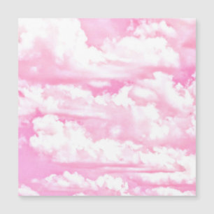 Pastel Baby Rosa Lycklig Clouds Decor