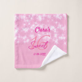 Pastel baby rosa söt 16 födelsedag lägg till namn 