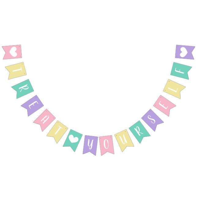 Pastel Baby Shower Treat Yourself Dessert Bord Vimplar (Alla)