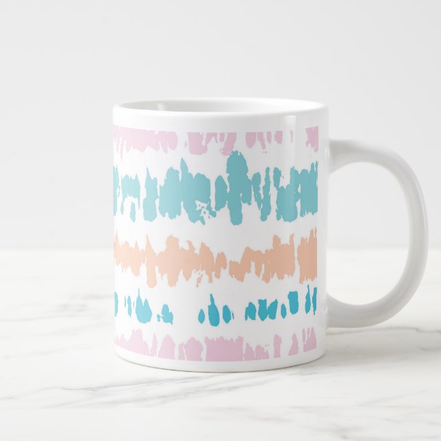 Pastel Batik Mönster Jumbo Mugg (Höger)