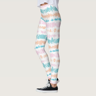 Pastel Batik Mönster Leggings