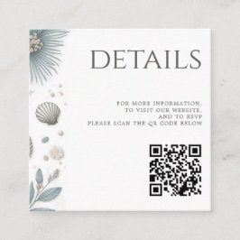 Pastel Beach QR-kod Tilläggskort