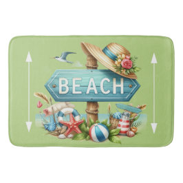 Pastel Beach Shells Badrumsmatta