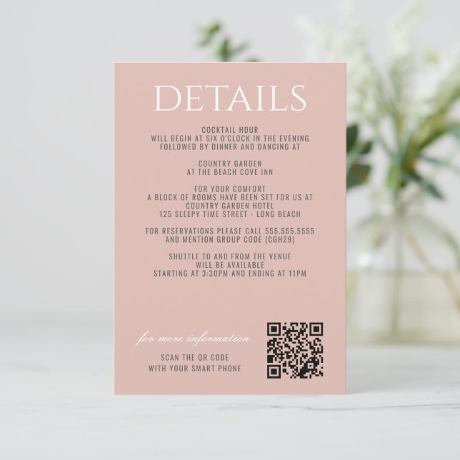 Pastel Beach Tilläggskort (Stående Fram)