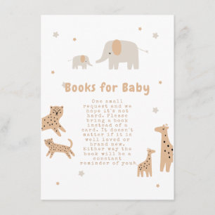 Pastel Beige Cute Illustrative Baby Shower Tilläggskort