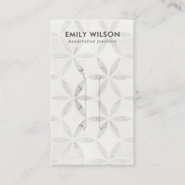 PASTEL BENVIT BLOMMIGT STUD EARRING VISNING CARD VISITKORT
