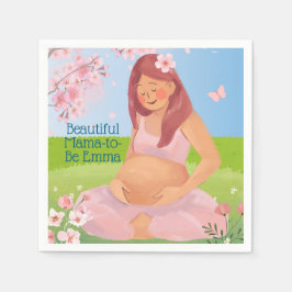 Pastel BeSnygg Mamma-to-Be Baby Shower Pappersservett