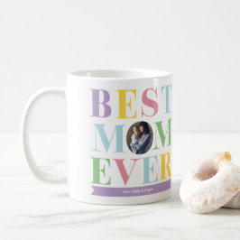 Pastel Best Mamma någonsin Photo Gift Kaffemugg