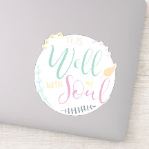 Pastel Bible Quote Det är bra med min själ