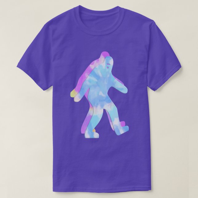Pastel Bigfoot Tie Dye Tee Shirt (Design framsida)