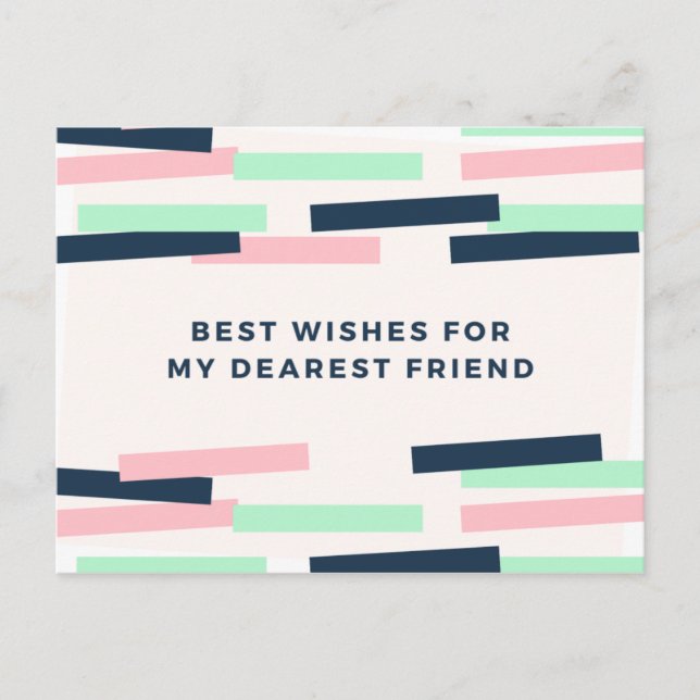 Pastel Birthday Vykort (Framsida)